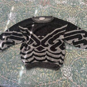 vintage black and gray sweater